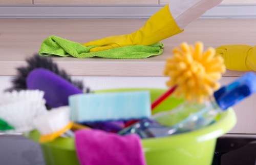 Airbnb cleaning service preparing a guest-ready short-let property in W3