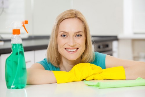 Detailed bathroom clean during a W3 move out service