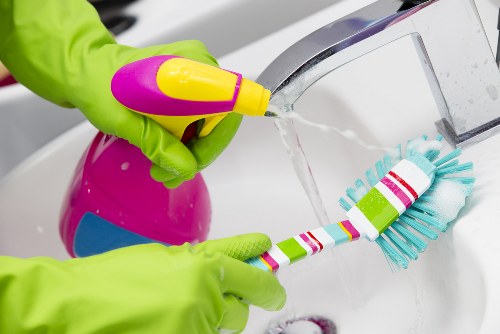 Careful spot treatment for common stains in a W3 property